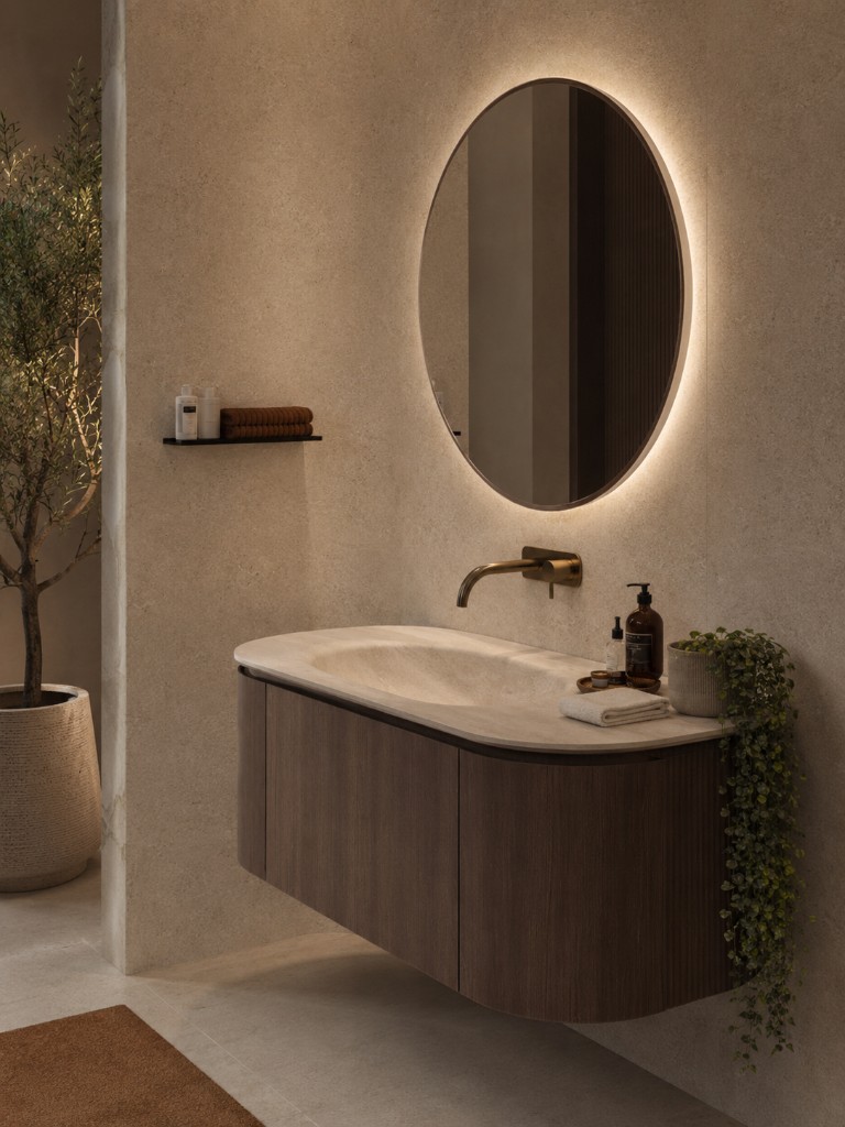 QUARIOM Cocoon Collection Travertine Washbasin