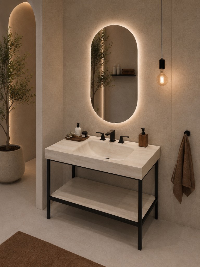 QUARIOM Perch Collection Travertine